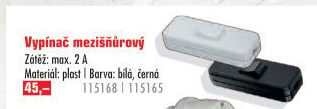 Vypínač mezišňůrový