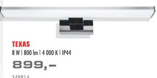 LED koupelnové osvětlení Texas Top Light