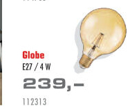 LED žárovka Globe