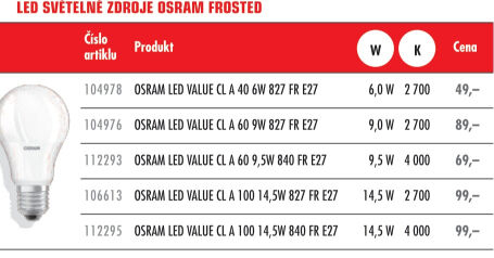 LED žárovka Osram