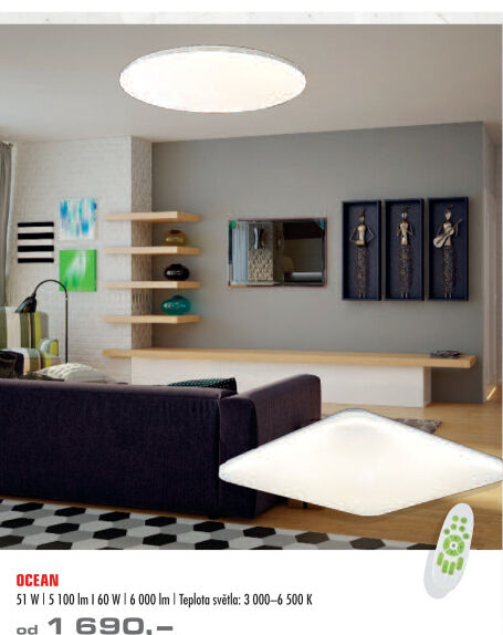 Stropní LED svítidlo Ocean Top Light