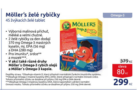 Doplněk stravy želé dětské Omega 3 Möller'