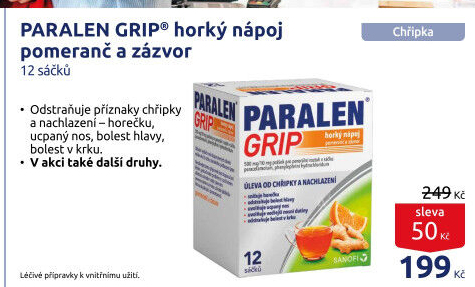 Nápoj horký Paralen Grip
