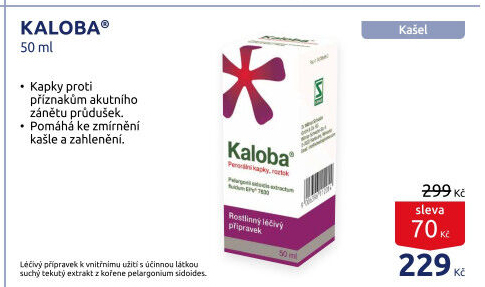 Sirup proti kašli Kaloba