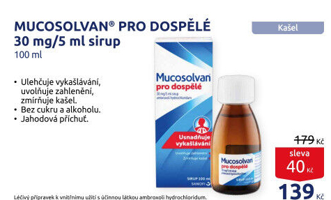 Sirup proti kašli Mucosolvan