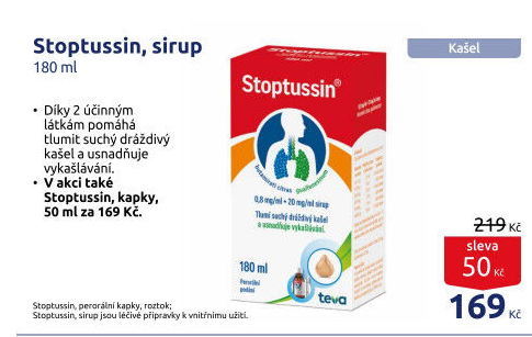 Sirup proti kašli Stoptussin