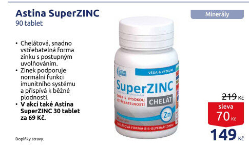 Super ZINC Chelát Astina Pharm