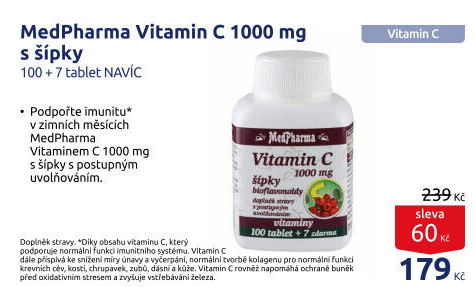 Vitamín C 1000 s šípky MedPharma