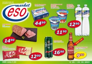 akční leták ESO MARKET 4.10.2023-15.10.2023