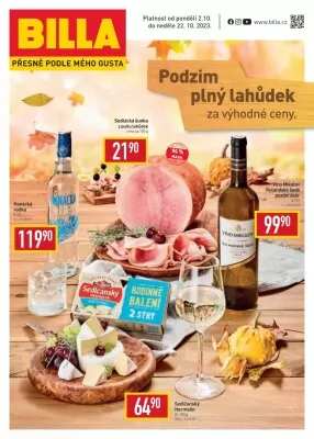 akční leták BILLA 2.10.2023-22.10.2023