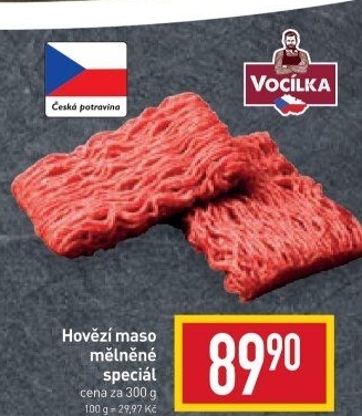 Hovězí mleté maso speciál Vocílka