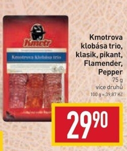 Kmotrova klobása trio Kmotr
