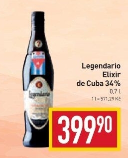 Rum Legendario Elixir de Cuba 7YO