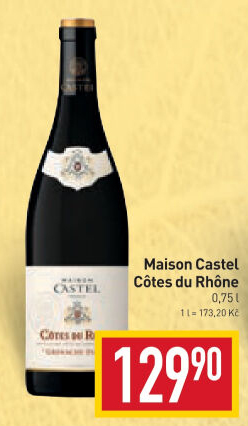 Vína Côtes du Rhône Maison Castel