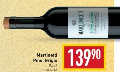 Víno Pinot Grigio Martinetti