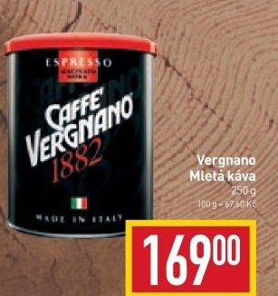 Mletá káva Caffee Vergnano