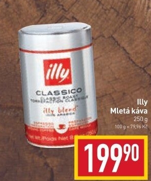Mleté kávy Illy