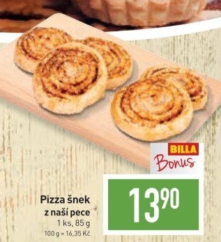 Pizza šnek