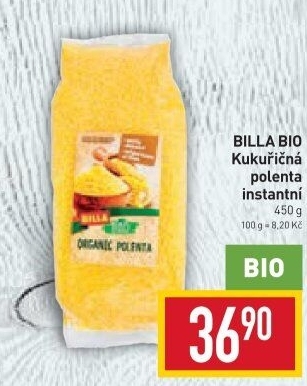 Polenta kukuřičná bio Billa