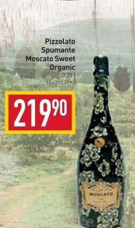Sekt Moscato Organic Pizzolato