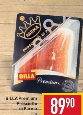 Šunka Prosciutto di Parma Premium Billa
