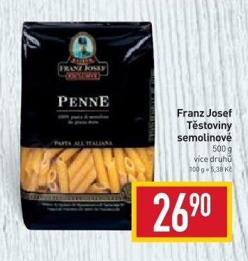 Těstoviny semolinové Exclusive Franz Josef Kaiser