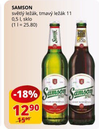 Pivo tmavý ležák 11° Samson