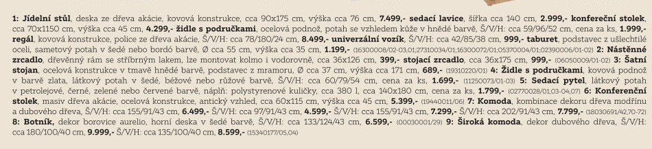 KONFERENČNÍ STOLEK