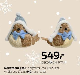 DEKORAČNÍ PTÁK