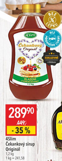 Čekankový sirup 4Slim