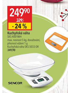 Kuchyňská digitální váha Sencor SKS 4001