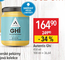 Přepuštěné máslo Ghí Autentis