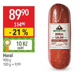 Salám Horal Kostelecké uzeniny