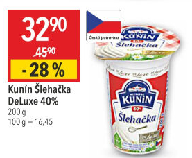 Šlehačka de luxe Mlékárna Kunín 40%