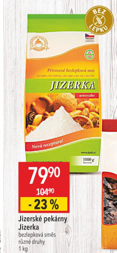 Směs bez lepku Jizerka Jizerské pekárny