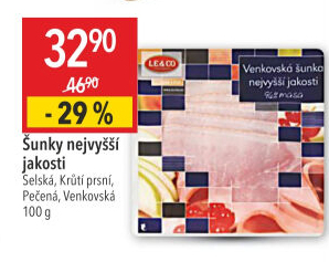 Šunka venkovská nejvyšší jakosti LE&amp