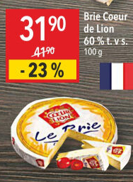 Sýr Brie Coeur de Lion