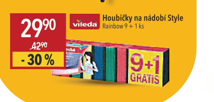 Houbičky na nádobí Rainbow Vileda