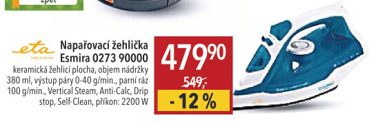 Napařovací žehlička Esmira 0273 90000 Eta