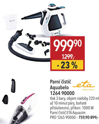 Parní čistič 1264 90000 Aquabelo Eta