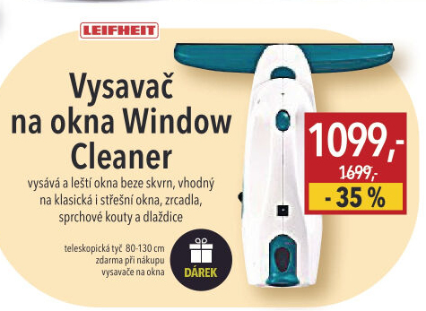 Vysavač na okna Window Cleaner Leifheit