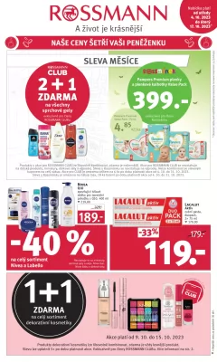 akční leták ROSSMANN drogerie 4.10.2023-17.10.2023