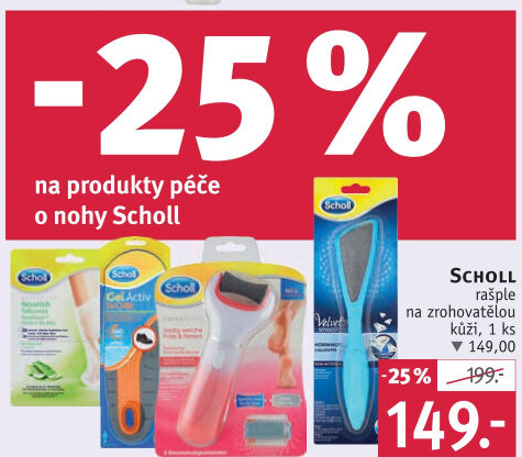 Hoblík na zrohovatělou kůži Scholl