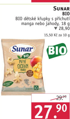 Křupky bio Sunar