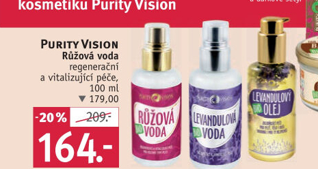 Růžová voda Purity Vision