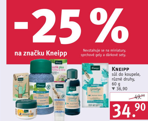 Sůl do koupele Kneipp