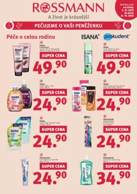 akční leták ROSSMANN drogerie 4.10.2023-31.10.2023