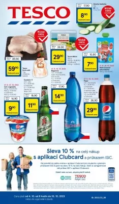 akční leták Tesco 4.10.2023-10.10.2023