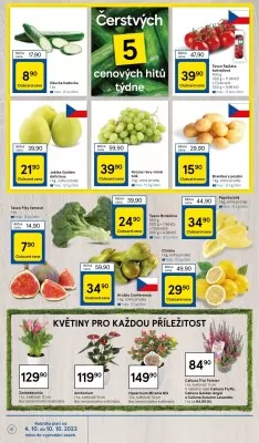 akční leták Tesco 4.10.2023-10.10.2023