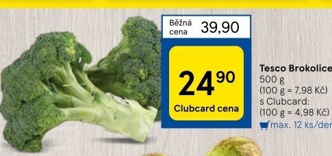 Brokolice Tesco